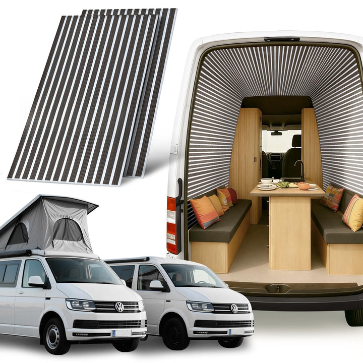 Leichte Paneele für Camper Ausbau, Wohnmobil & Van | Filz Verkleidung 4er-Set | 2,42 m² Gesamtfläche