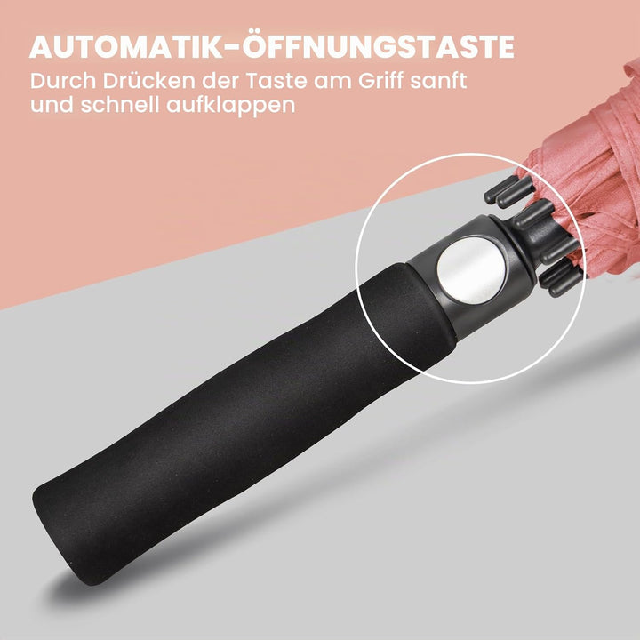 NINEMAX Regenschirm Gross Sturmfest,Golf Stockschirm Automatik Auf,L/XL/XXL Regenschirm für Herren D