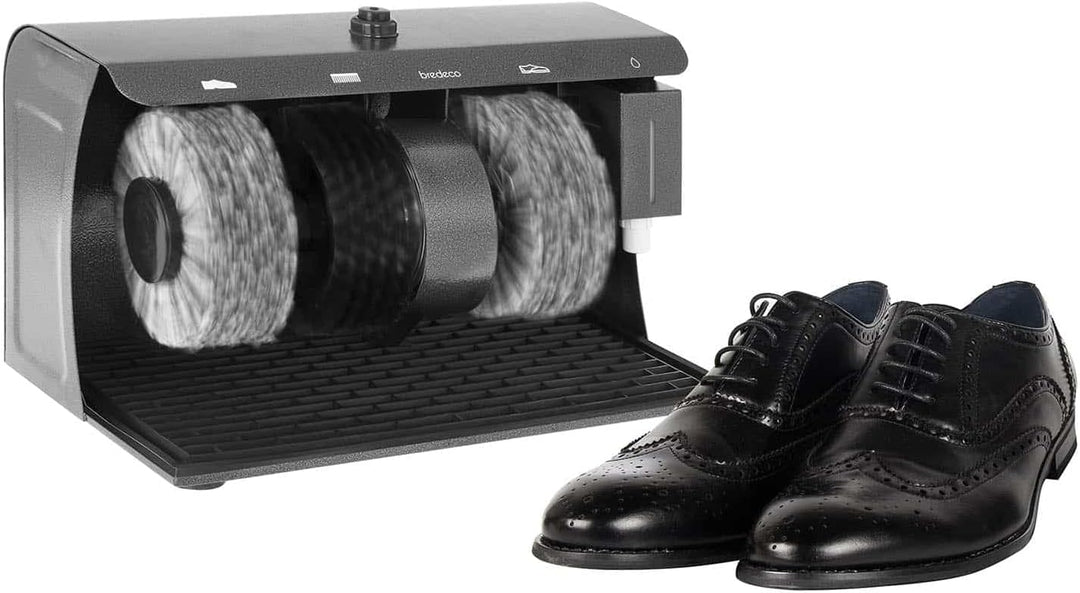 BC-S-POL3 Schuhputzmaschine Schuhputzer (3 Bürsten, 120 W, 230 V, Stahl)