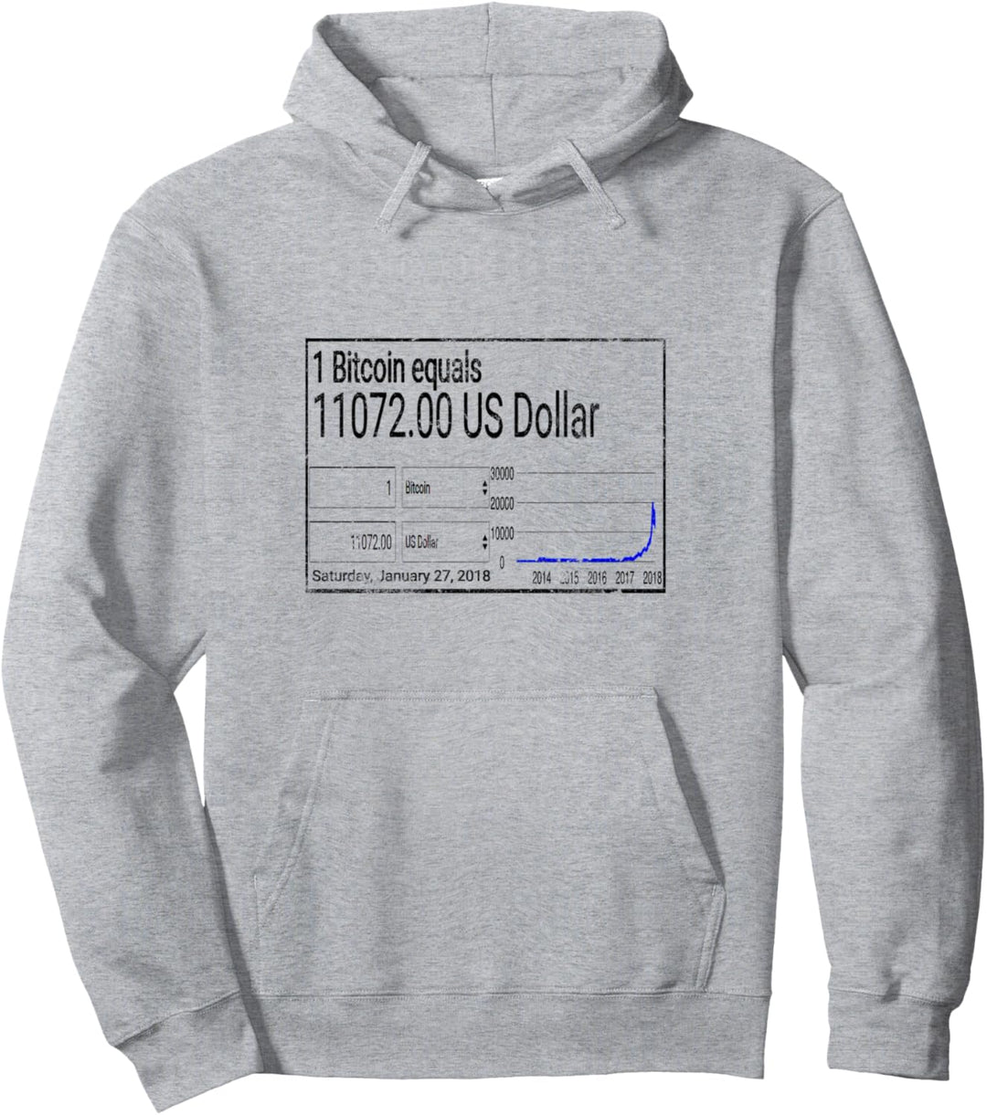 Bitcoin Bitcoin Stock Vintage Cryptocurrency Pullover Hoodie