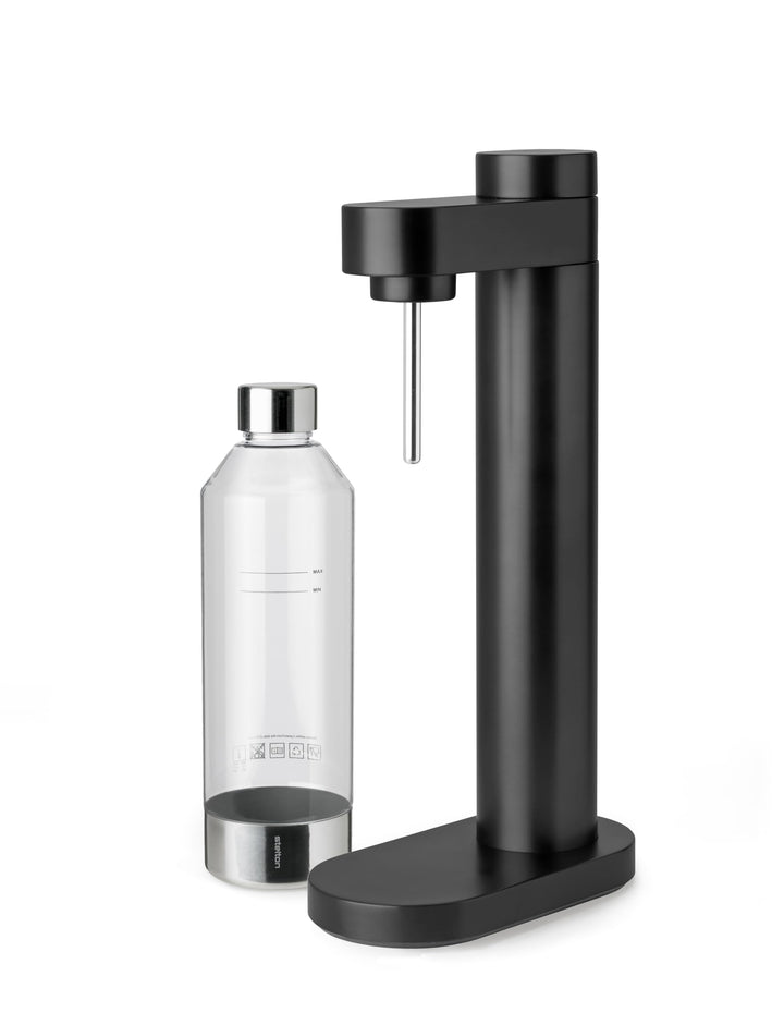 Stelton CO2 Carbonator, Brus Wassersprudler Schwarz Metallic