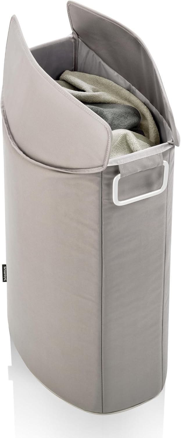 blomus Wäschesammler -FRISCO- Wäschekorb 65 Liter Taupe Taupe Single, Taupe Single