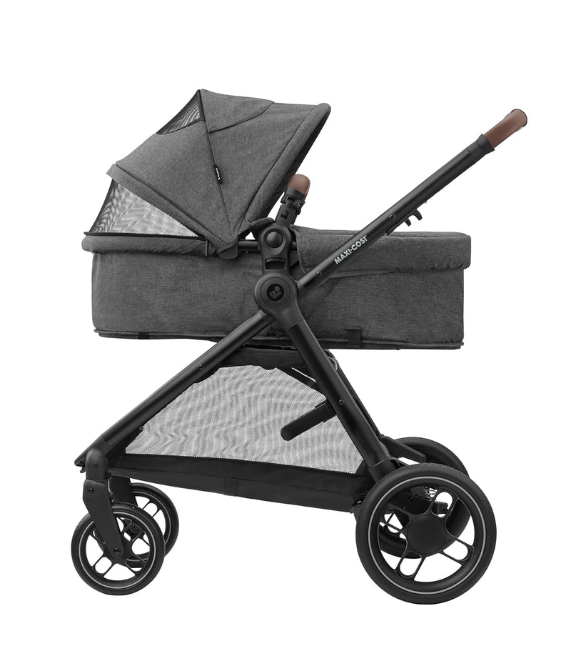 Maxi-Cosi Zelia S Trio Kinderwagen 3 in 1 Komplettset, Baby 0-4 Jahre, bis 22 kg, Zusammenklappbar,