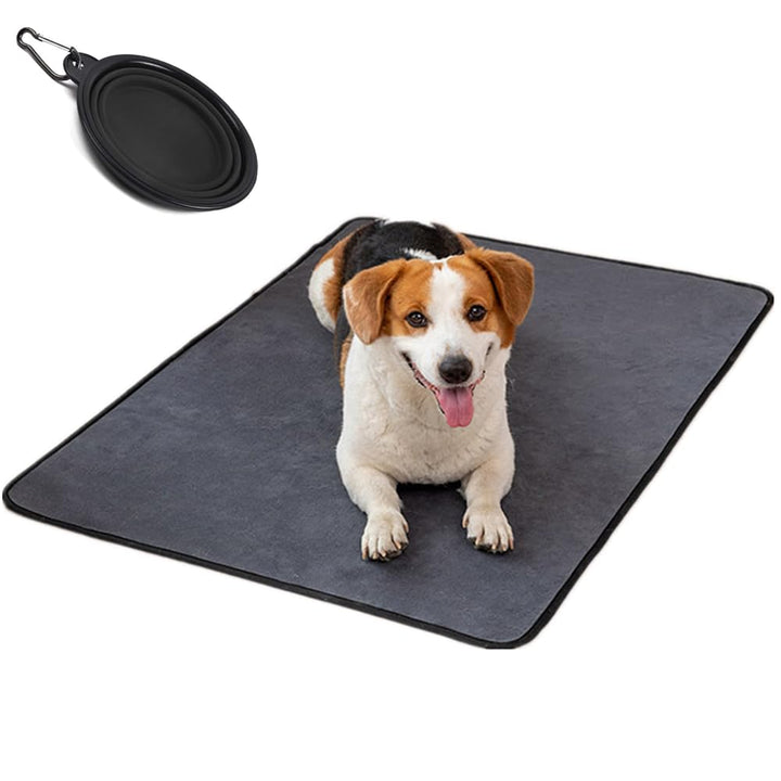 Welpenunterlage Waschbar 1 Stück 120*90cm waschbare PIPI-Matte für Hunde,rutschfeste Welpentrainings