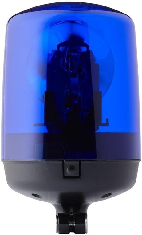 HELLA - Halogen-Rundumkennleuchte - KL 7000 - 24V - blau - Rohrstutzen - Menge: 1 - 2RL 008 060-011