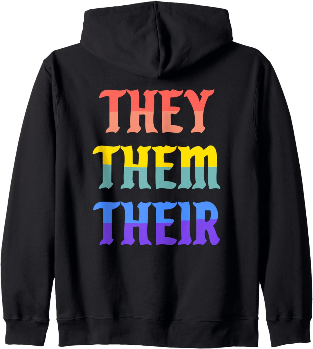 They Them Their Pronomen LGBTQ Gay Lesbian Pride Flagge Kapuzenjacke