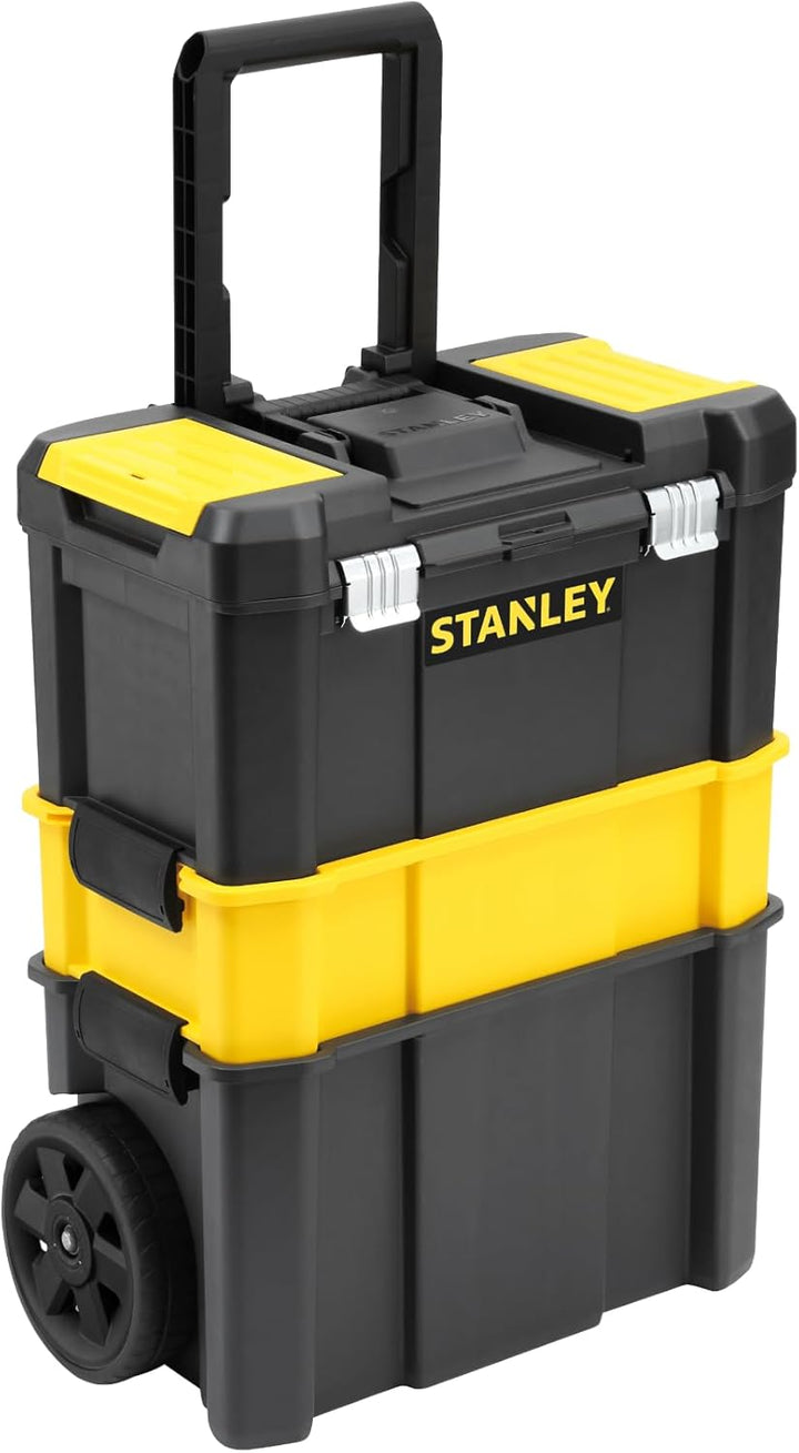 Stanley STST1-80151 Essential Rollende Werkstatt, Belastbarkeit bis zu 20 kg, Metallverschlüsse, Org