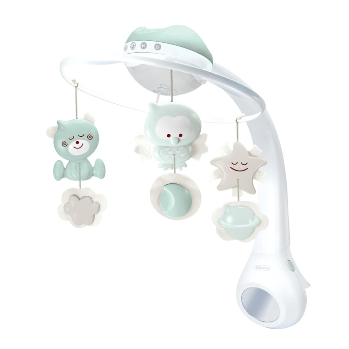 Infantino 3-in-1 Projektor Musik-Mobile, Umwandelbares Mobile, Lichtprojektor für Tisch & Kinderbett