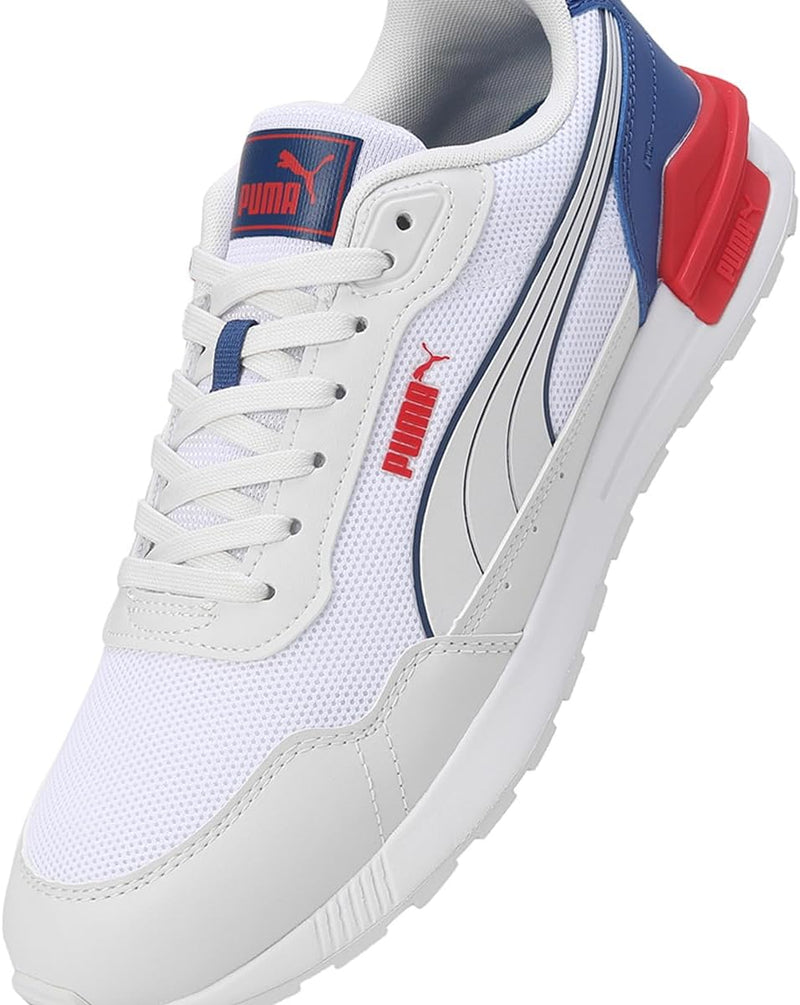 PUMA Herren Graviton Mega Sneaker 36 EU Puma White Feather Gray Puma Red Clyde Royal, 36 EU Puma Whi