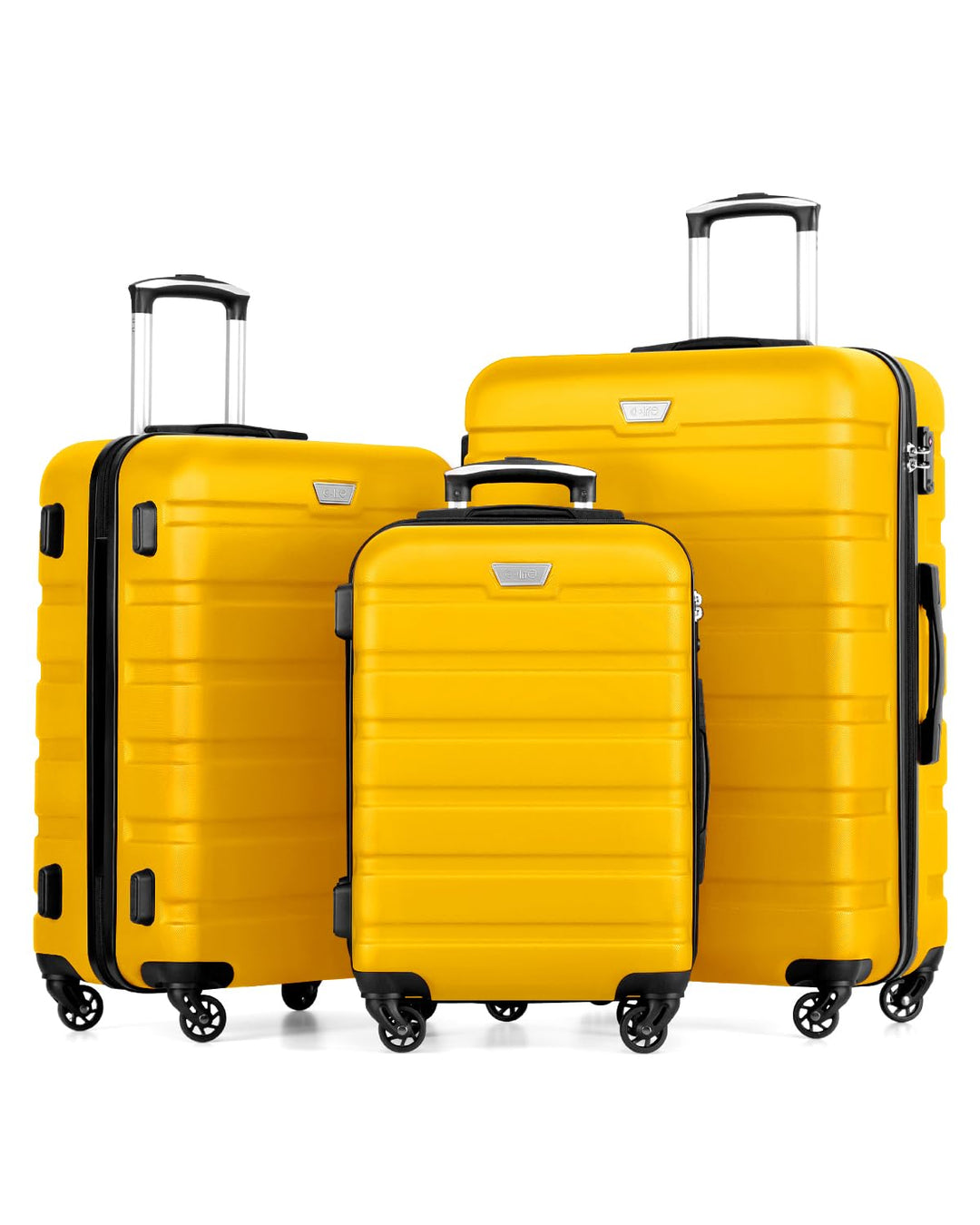 COOLIFE Hartschalen-Koffer Trolley Rollkoffer Reisekoffer ardschale Boardcase Handgepäck mit TSA-Sch