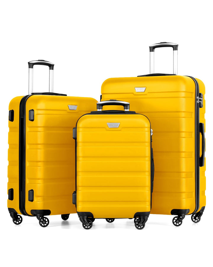 COOLIFE Hartschalen-Koffer Trolley Rollkoffer Reisekoffer ardschale Boardcase Handgepäck mit TSA-Sch