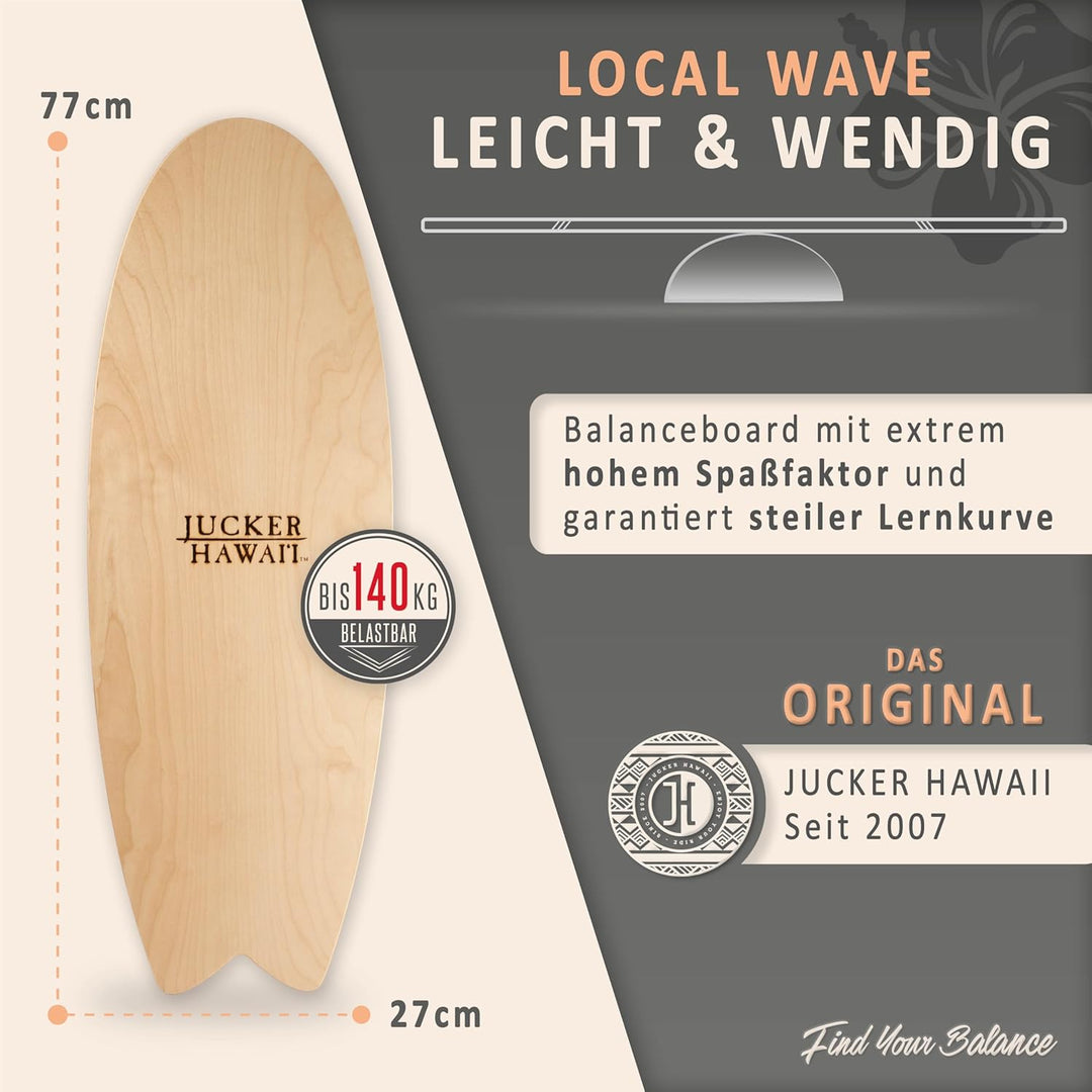 JUCKER HAWAII Balance Boards – Originale Balanceboards seit 2007 – Made in Germany aus 11 Schichten