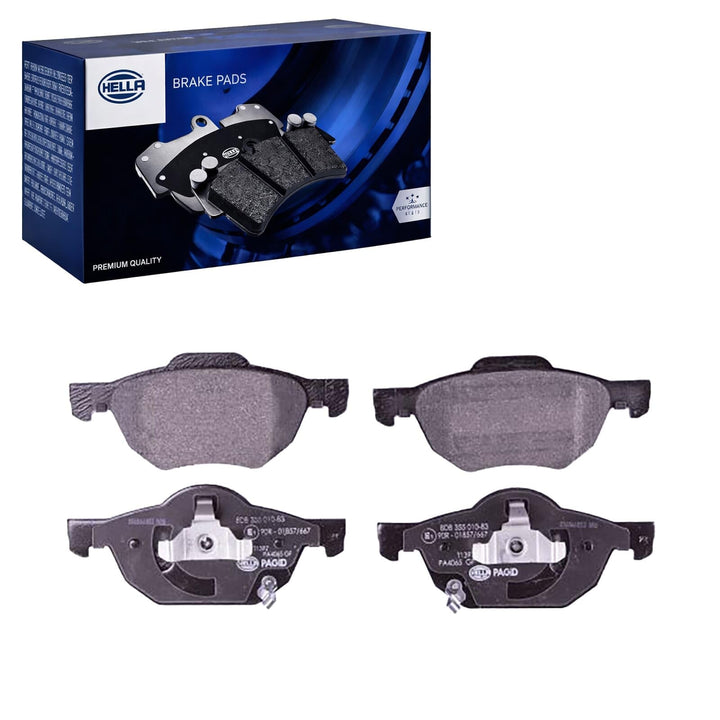 HELLA PAGID 8DB 355 010-831 Bremsbelagsatz - T1397 - Dicke/Stärke: 17mm - Bremssystem: Teves - mit a
