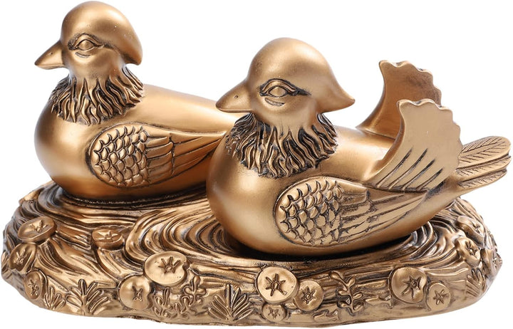 TOPBATHY Mandarinente Ornamente Feng Shui Decor. Mandarinente Aus Bronze Mandarinente-Statue Yuan-Ya