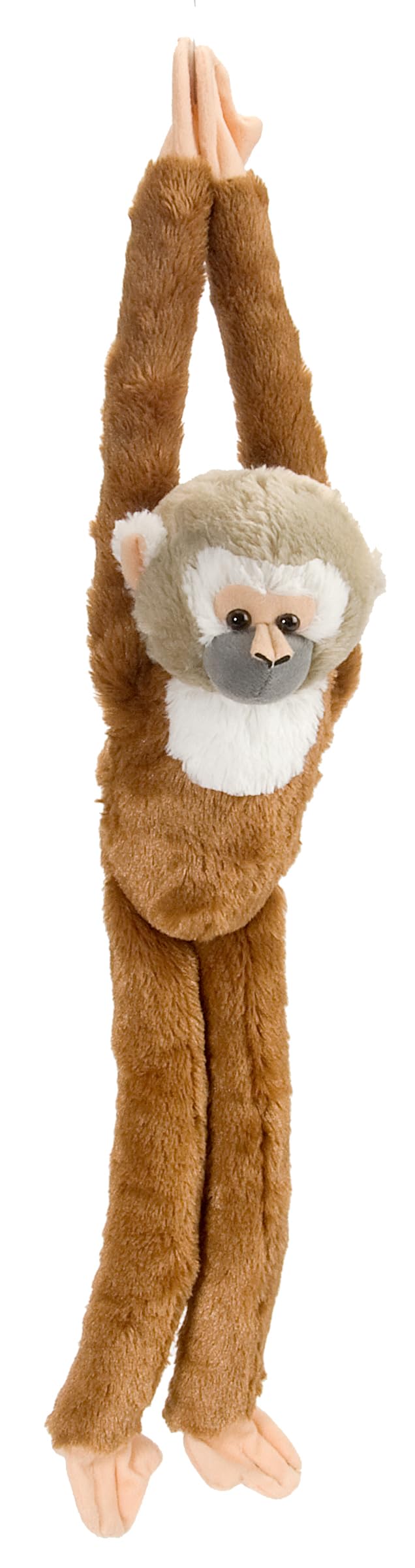 Wild Republic 14471 15256 Hanging Monkey Plüsch Totenkopfäffchen, 51cm, 20", Totenkopfäffchen