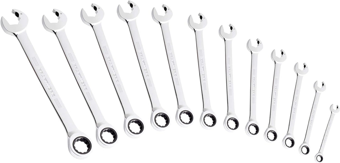 Kraftwerk 3401-54 12-teilig D-Clickraft Gari-schlüsselkoffer, Chrome, Red