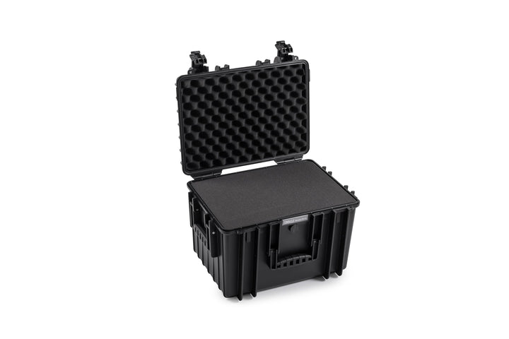 B&W Transportkoffer Outdoor - Typ 5500 Schwarz - mit Würfelschaum - wasserdicht nach IP67 Zertifizie