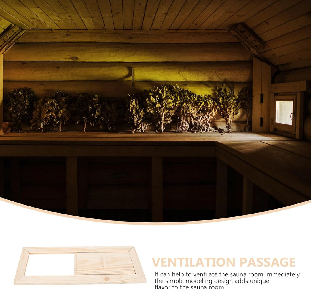 BESTonZON Sauna Lüftungsgitter Rechteckiger Saunaraum Luftauslass Saunazubehör für Zuhause Einfache