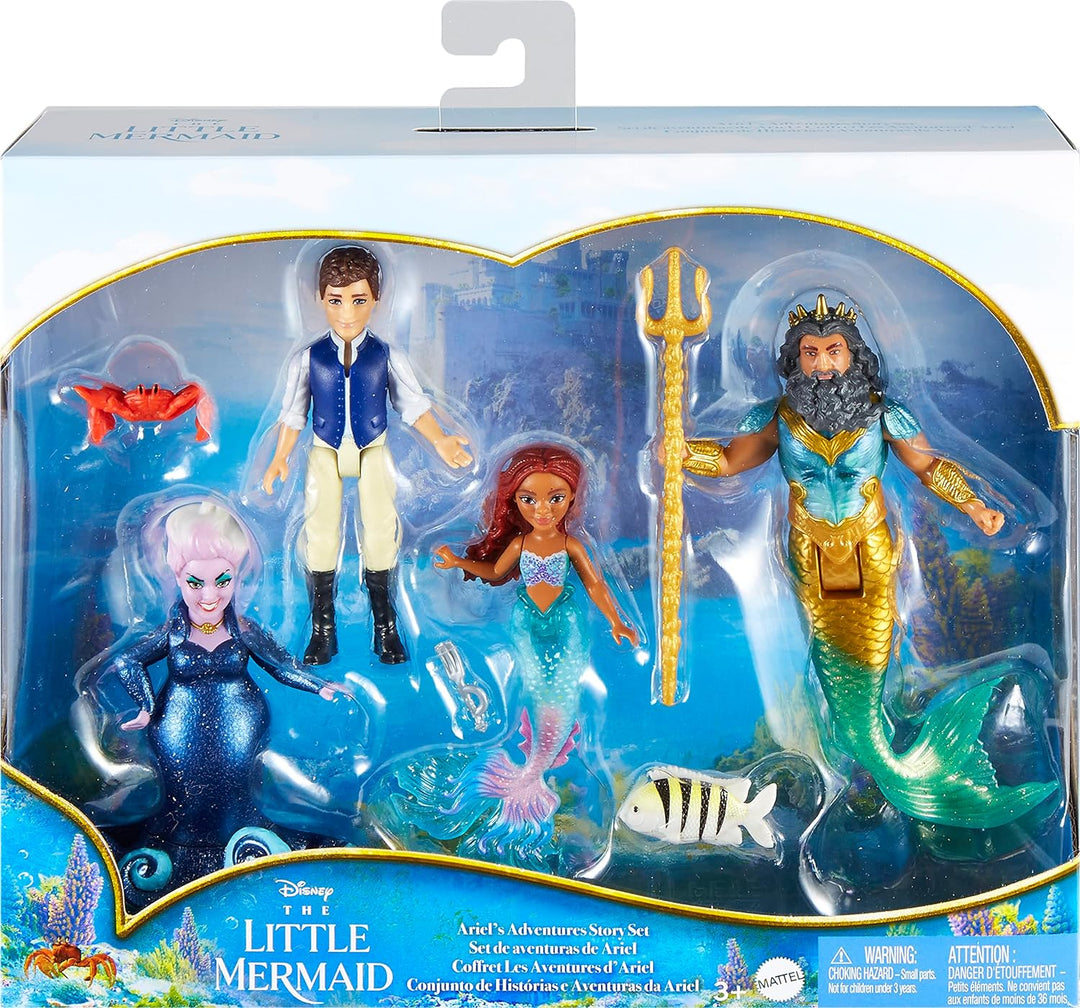 DISNEY Arielle, die Meerjungfrau - Abenteuerset mit Ursula, Prinz Erik, König Triton und Arielle zus