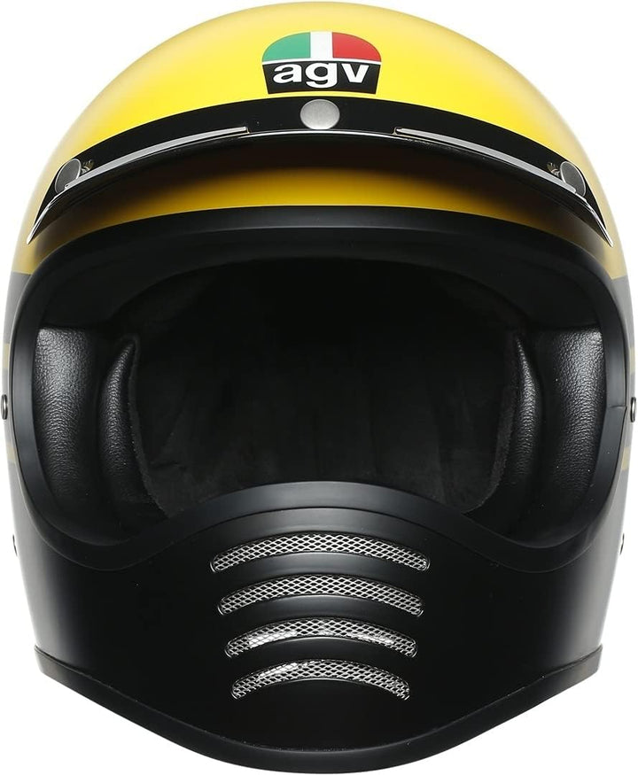 AGV Herren L Motorrad Helm XS MATT YELLOW BLACK, XS MATT YELLOW BLACK
