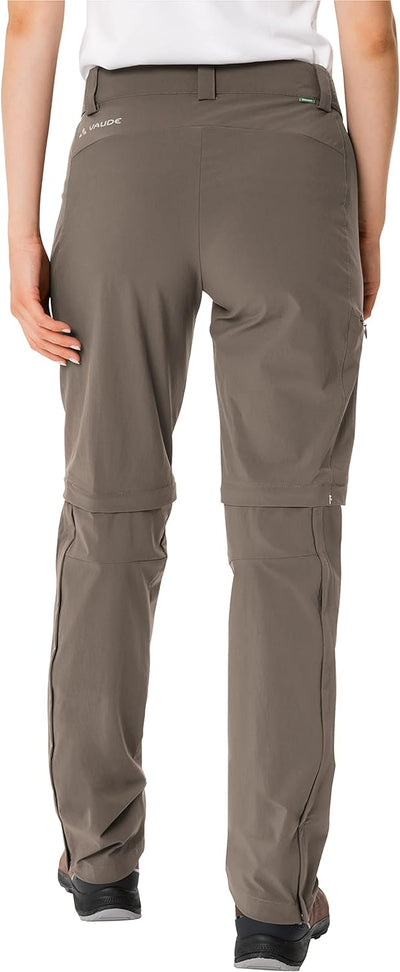 VAUDE Women's Farley Stretch Zo T-Zip Pants Ii Trousers 48 Kurz Coconut, 48 Kurz Coconut