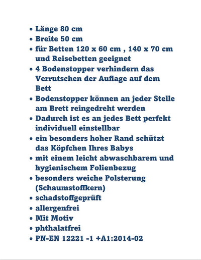 Wickeltisch Wickelbrett Wickelplatte Wickeltischauflage 80x50 cm Phthalatfrei weiss