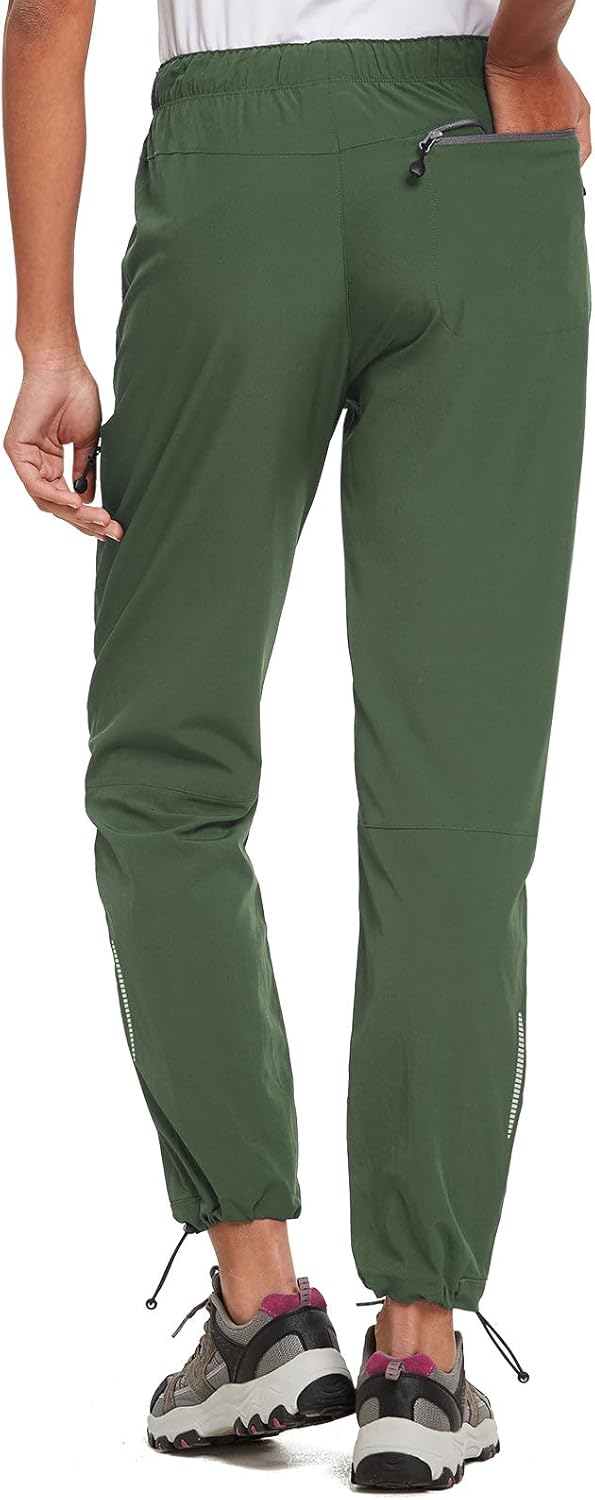 baleaf Damen Outdoorhose Wanderhose Wasserdicht Schnelltrocknend Leicht Trekkinghose Capris UV Schut