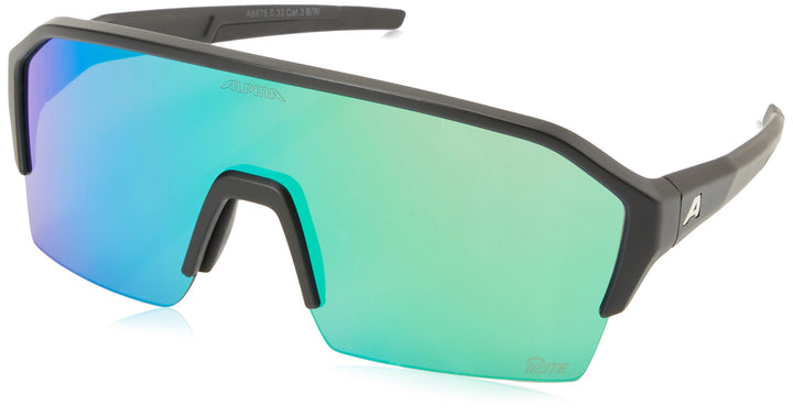 ALPINA RAM HR Q-LITE V - Verspiegelte, Kontrastverstärkende &amp; Beschlagfreie Sport- &amp; Fahrradbrille M