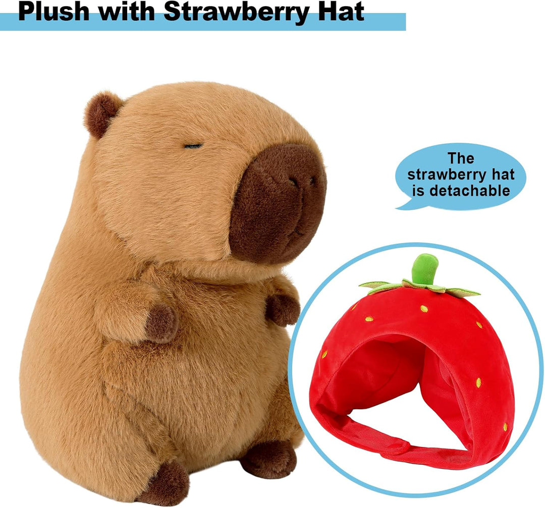 shownicer Plüschtier Capybara Kuscheltier Stofftier Kawaii Capybara Plüsch Kissen Spielzeug Wurfkiss