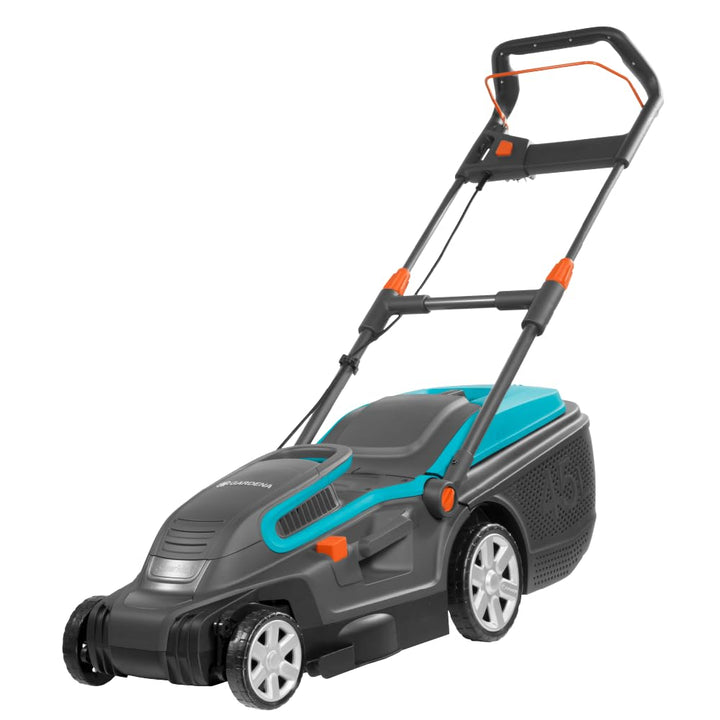 Gardena PowerMax 1600/37 Elektrorasenmäher: Rasenmäher bis 500 m², 37 cm Schnittbreite, 45 l Fassung