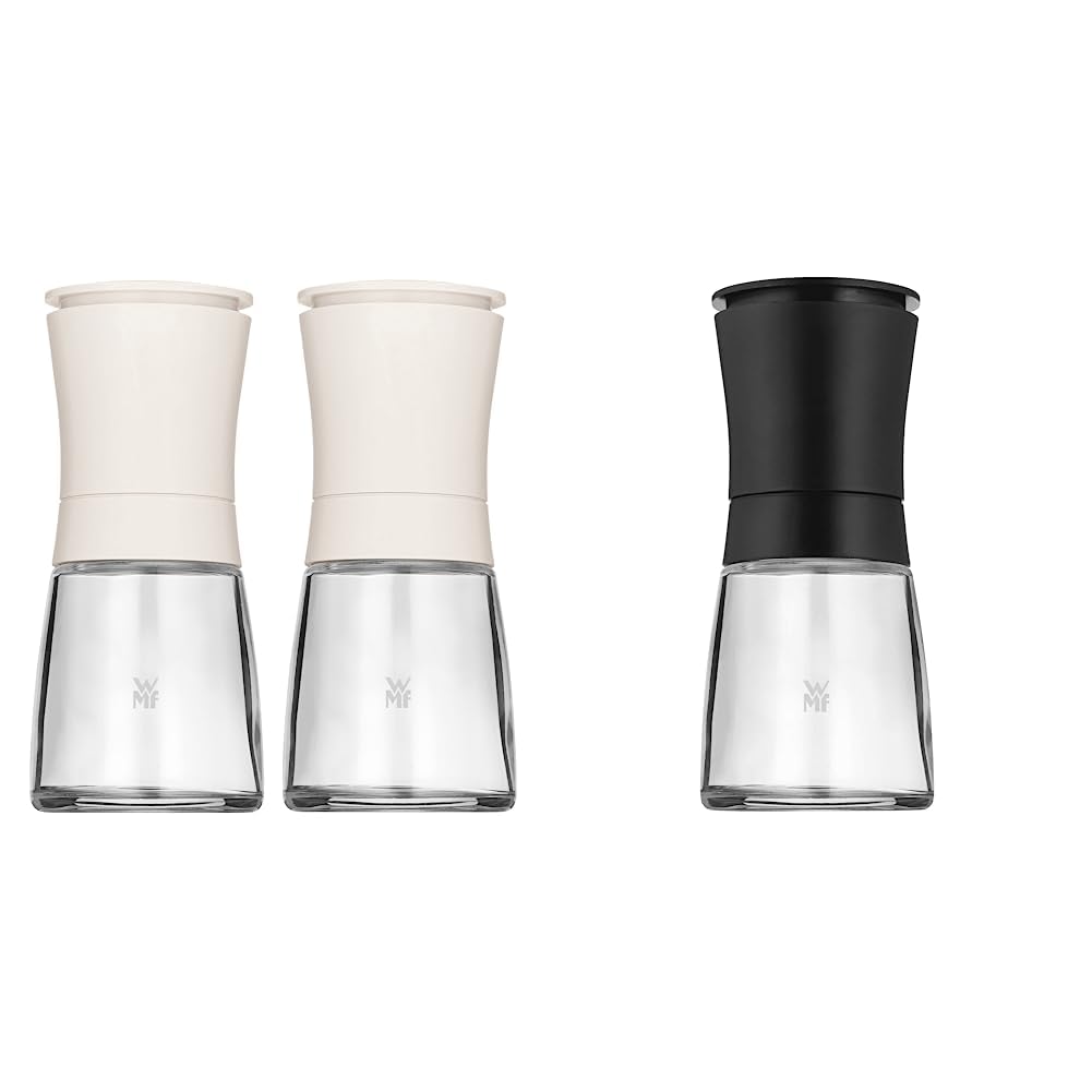 WMF Trend Mühlenset 2tlg, Salz- und Pfeffermühle unbefüllt, Glasbehälter & Trend Salzmühle Pfeffermü
