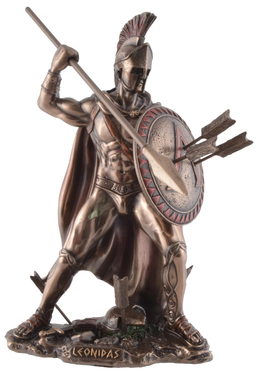 VOGLER Joh. Vogler GmbH Leonidas, König von Sparta, mit Speer und Schild, bronziert
