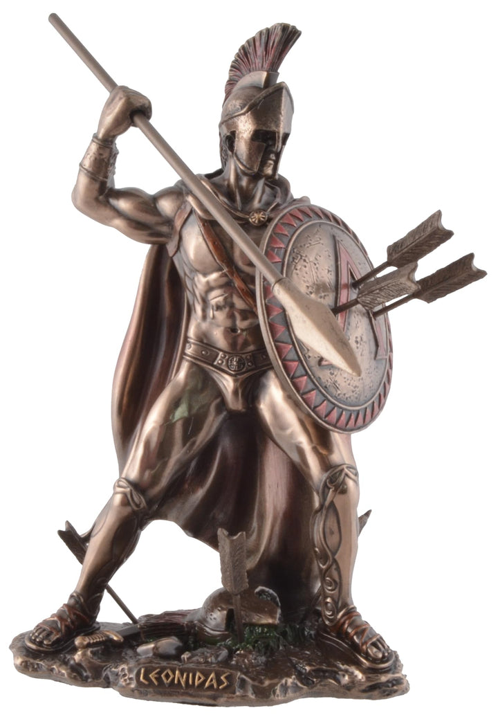 VOGLER Joh. Vogler GmbH Leonidas, König von Sparta, mit Speer und Schild, bronziert