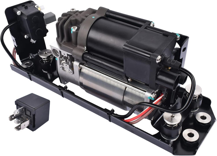 Luftfederungs Kompressorpumpe mit Halterung Ventilblock &amp; Relais, kompatibel mit 5er Gran Turismo F0