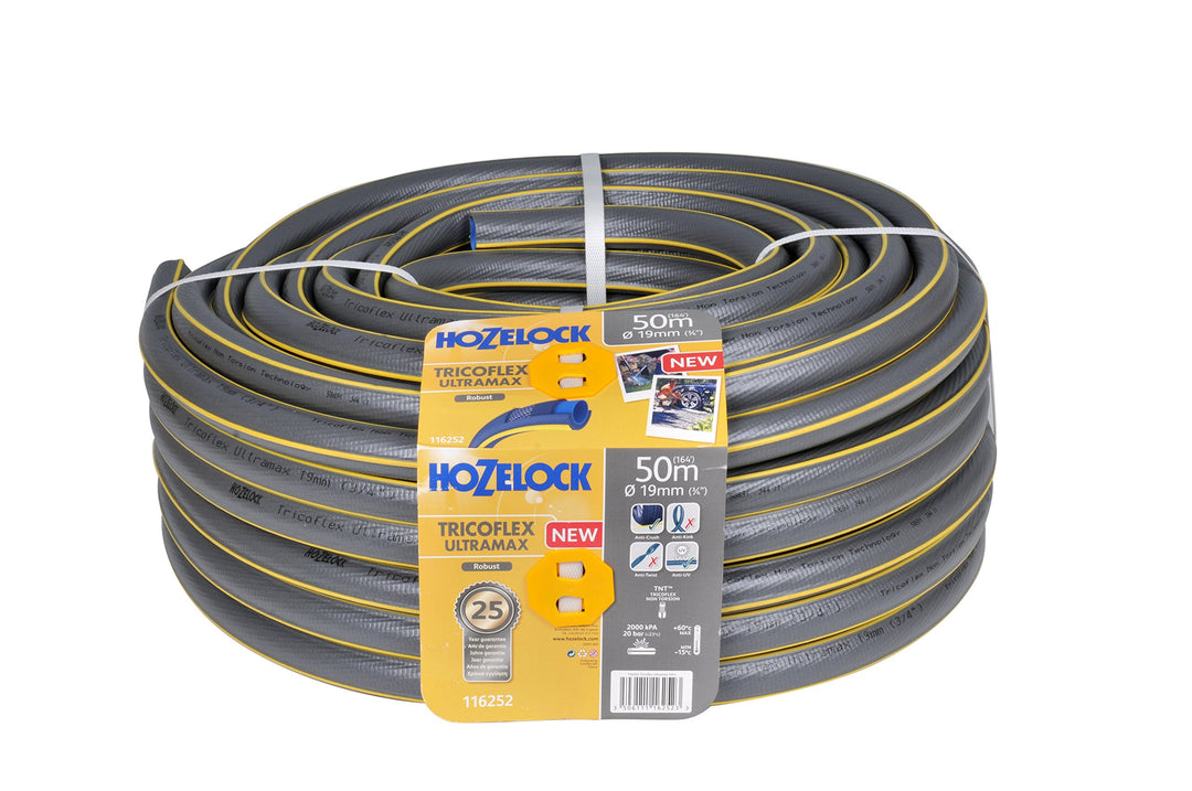 Hozelock 116252 50 m Tricoflex Ultramax Schlauch (19 mm Durchm.) 19mm diameter, 50 meter, 19mm diame