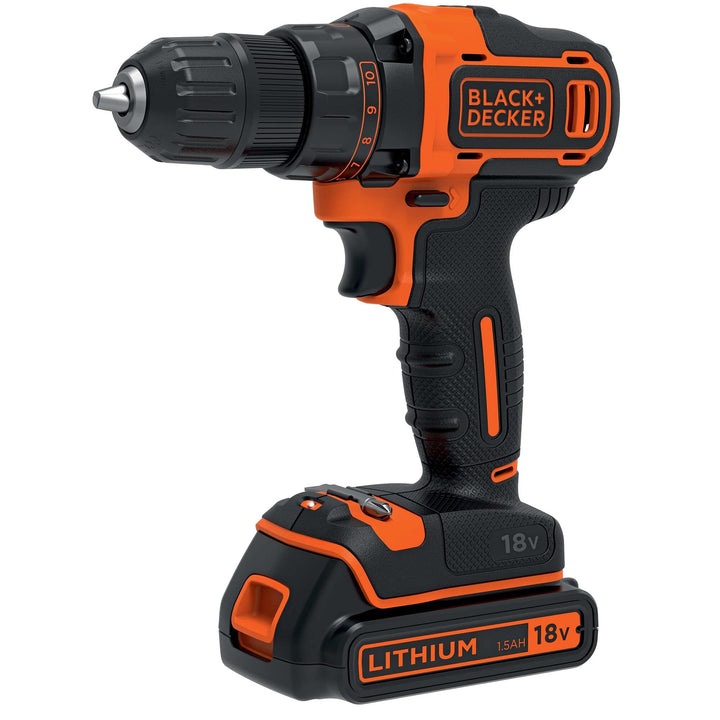 Black+Decker BDCDD186-QW, 18 V, Schwarz, 3 Stück