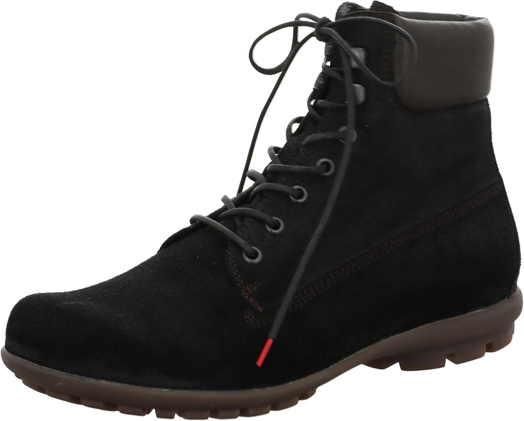 THINK! Herren Kong Leder Gefütterte Nachhaltige Stiefelette 41 EU 0000 Schwarz Kombi, 41 EU 0000 Sch