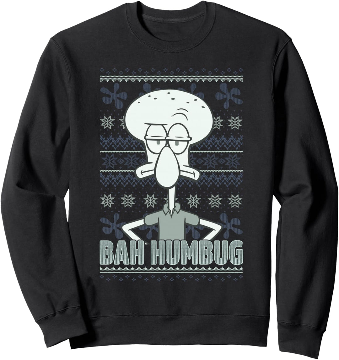 SpongeBob SquarePants Squidward Bah Humbug Christmas Sweatshirt