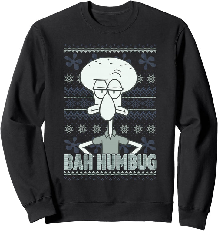 SpongeBob SquarePants Squidward Bah Humbug Christmas Sweatshirt