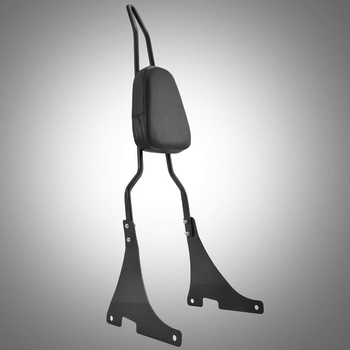 KATUR Motorrad Schwarz Hinten Beifahrer Abnehmbare Sissy Bar Rückenlehne Fahrer Fahrerhalterung Sitz