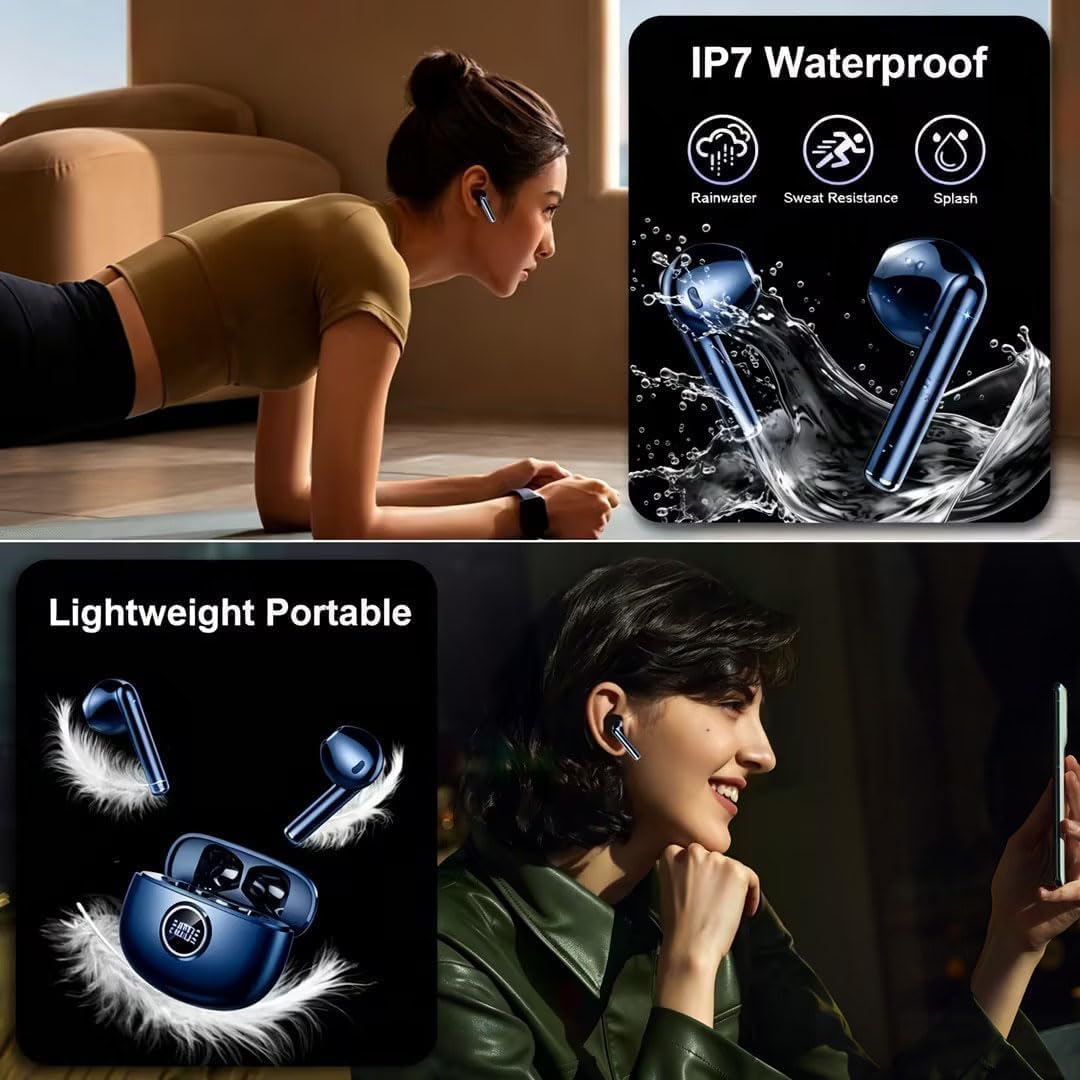 Drsaec Bluetooth Kopfhörer, 2026 Neu 6D Tiefer Bass In Ear Kopfhörer Kabellos Bluetooth 5.3 Kabellos