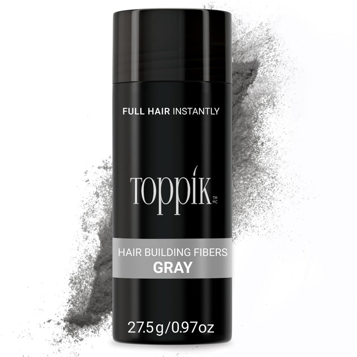 TOPPIK Hair Building Fibers Gray, 1er Pack (1 x 28 g)