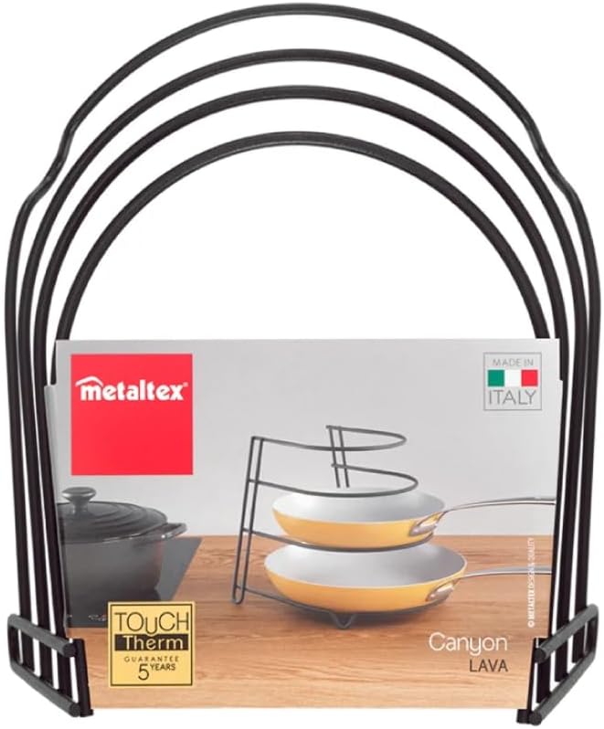 Canyon Lava Bratpfannenablage 24x26x23cm TouchTherm, Schwarz, Schwarz