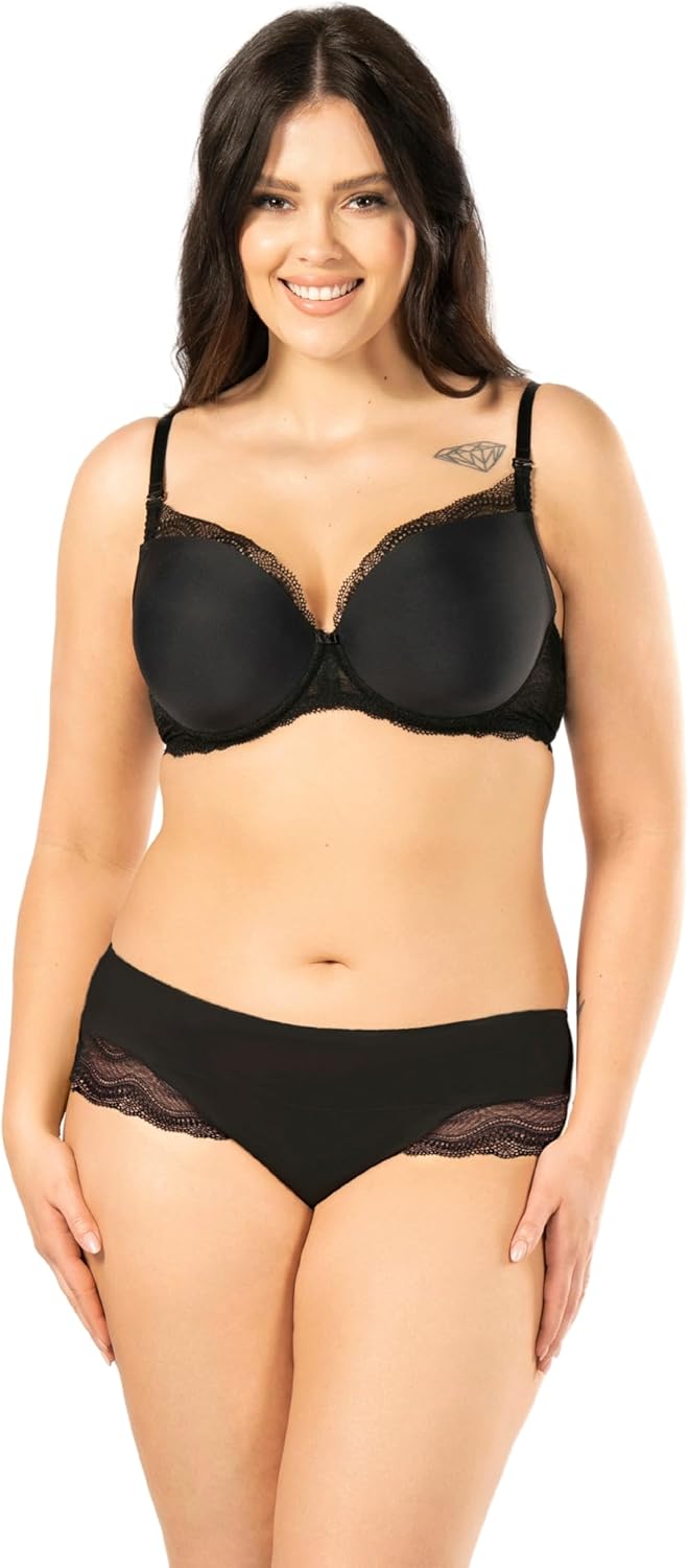Nipplex Pepite Push-up-BH für Damen – Glatter, Gepolsterter BH mit Spitze – Dekolleté-Enhancer-BH –