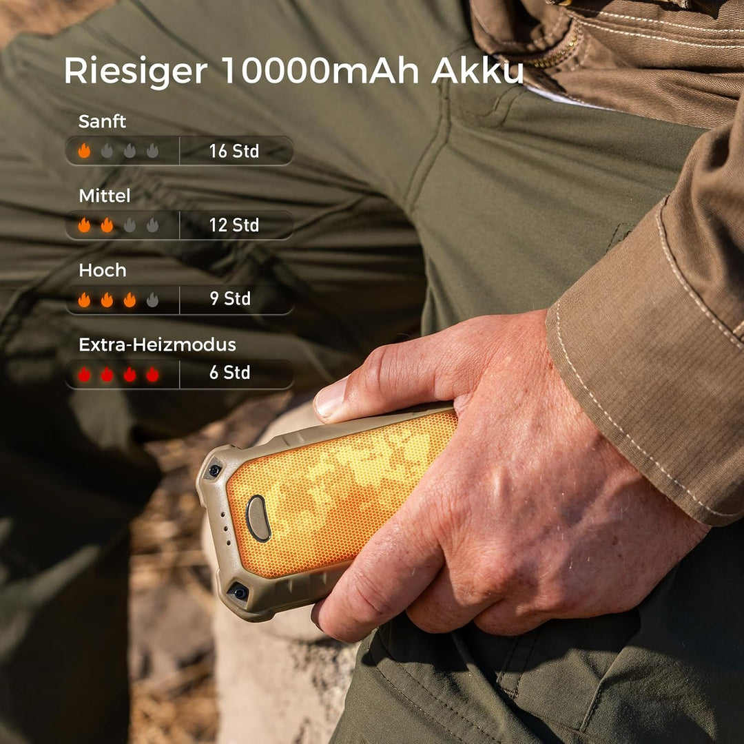 OCOOPA IP56 Wasserdichter Wiederaufladbarer Handwärmer, 10000 mAh PD Schnelllade Elektrisch Handwärm
