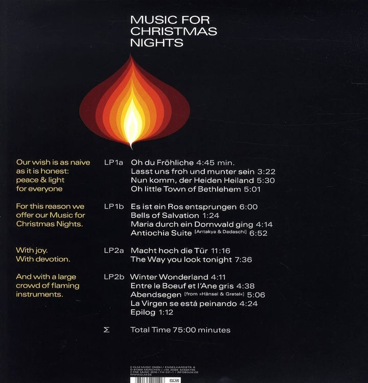 Music for Christmas Nights, Vinyl