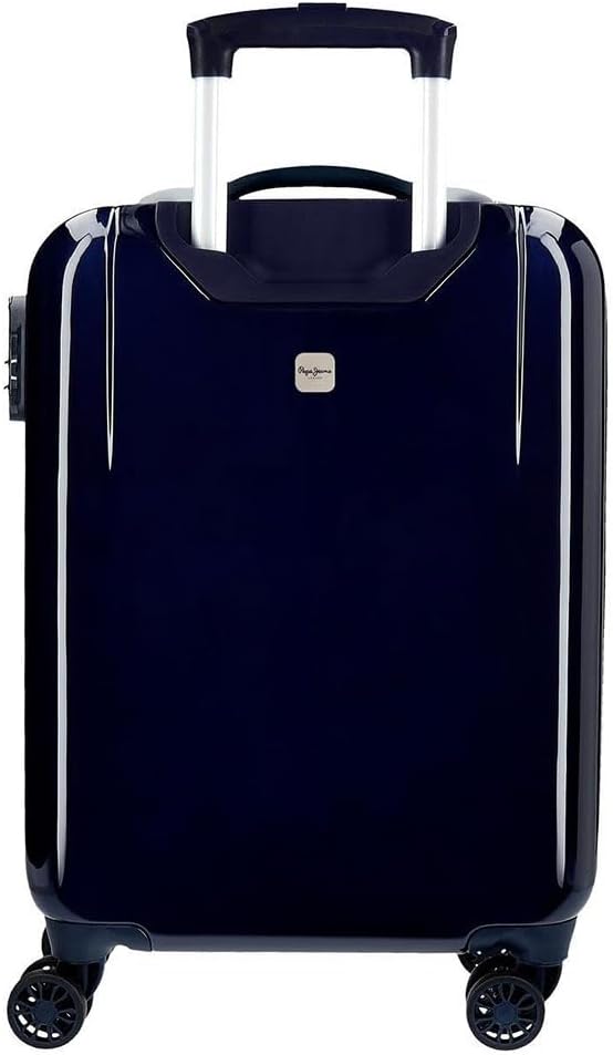 Pepe Jeans Digital Kabinentrolley, weiss, 40 x 55 x 20 cm, starr, ABS, integrierter TSA-Verschluss,