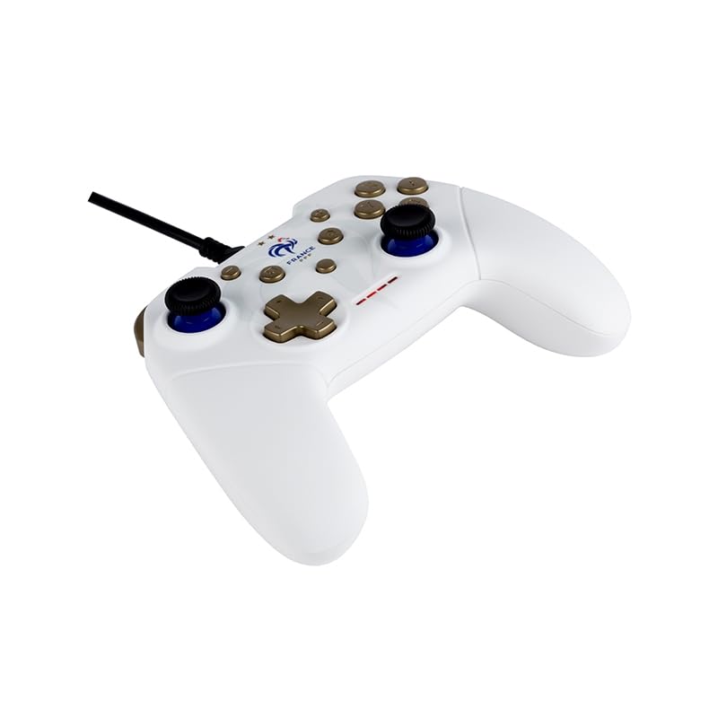 Konix FFF Wired Controller für Nintendo Switch, Switch 2 und PC - Vibrationsfunktion - 3 m Kabel - W
