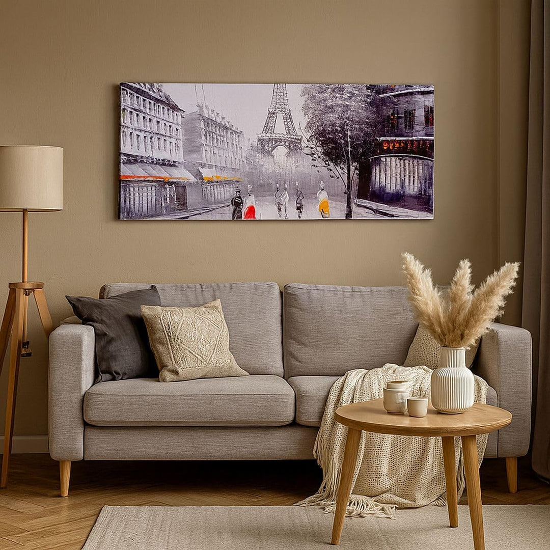 Bilder auf Leinwand Architektur Paris Eiffle Frankreich Leinwandbild 90x30cm Wandbilder Dekoration W