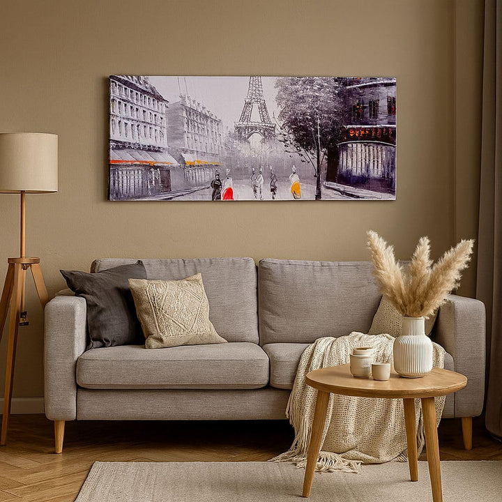Bilder auf Leinwand Architektur Paris Eiffle Frankreich Leinwandbild 90x30cm Wandbilder Dekoration W